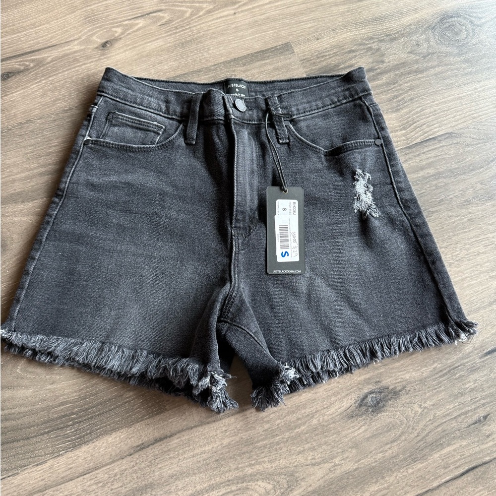 Just Black Denim - Black Denim Shorts